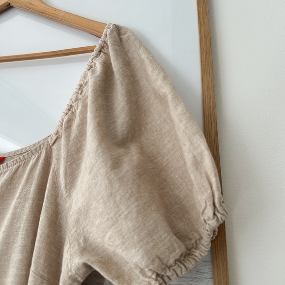 JOE FRESH Linen Blend Midi Button Front Dress - Picture 3 of 12